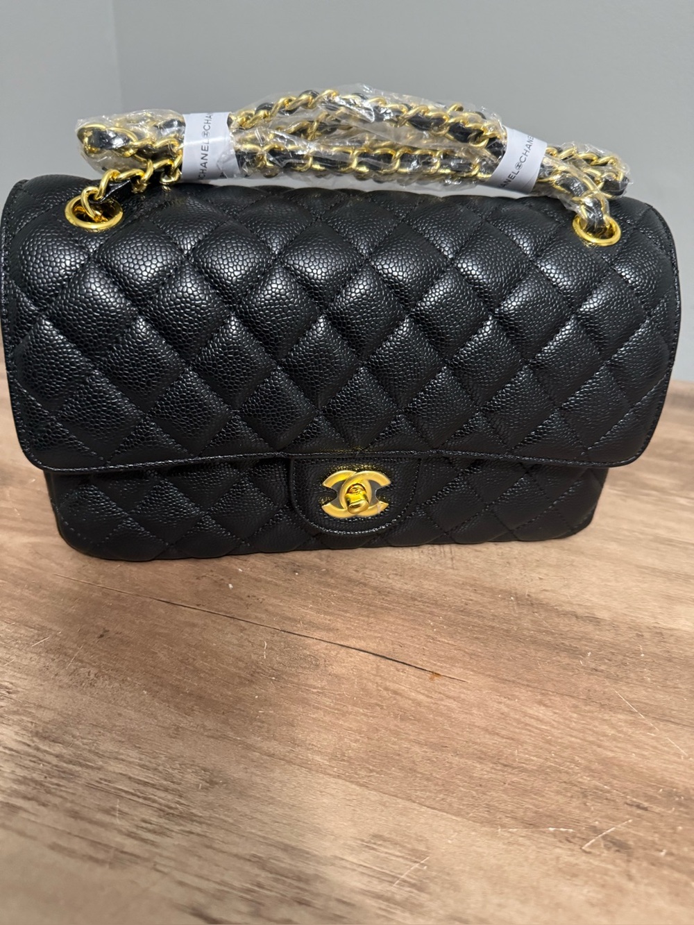 A Quilted Double Flap Bag